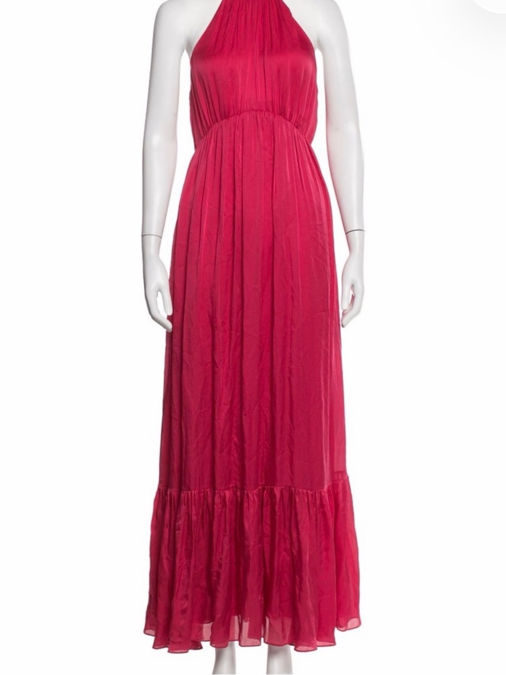 Zimmermann Fuchsia Halter Maxi Dress